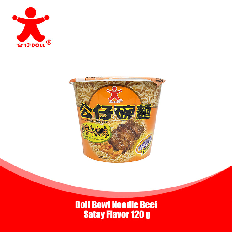 Doll Bowl Noodle Beef Satay Flavor