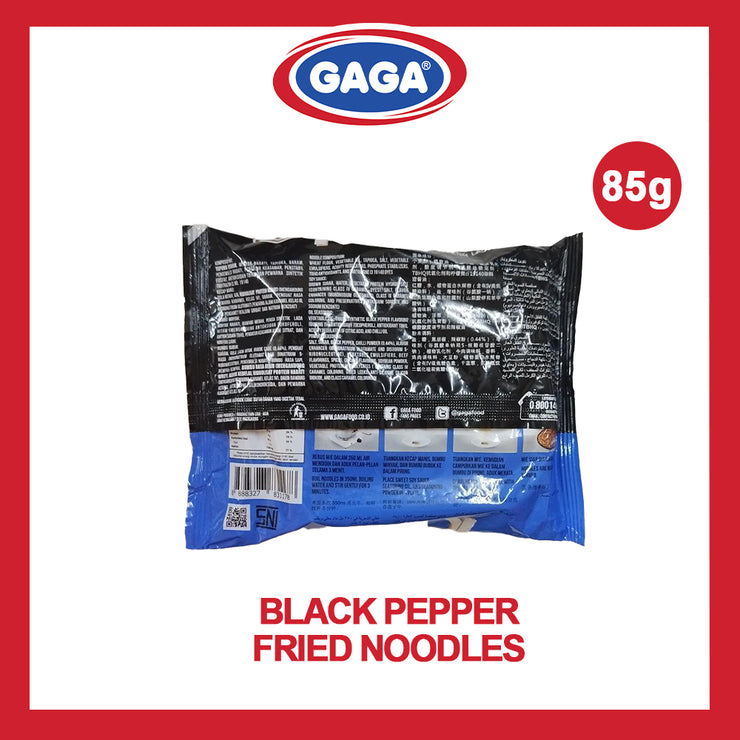 Gaga Black Pepper Fried Noodles 85g