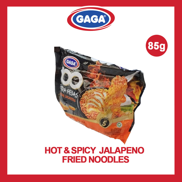 Gaga Hot and Spicy Jalapeno Fried Noodles 85g